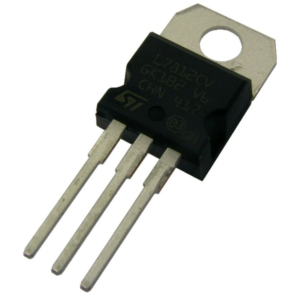 5tk L7812CV pingeregulaator 12V 1,5A TO-220 elektroonikaprojektidele