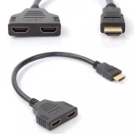 HDMI isane pistik 2 HDMI emaseks splitter satkit