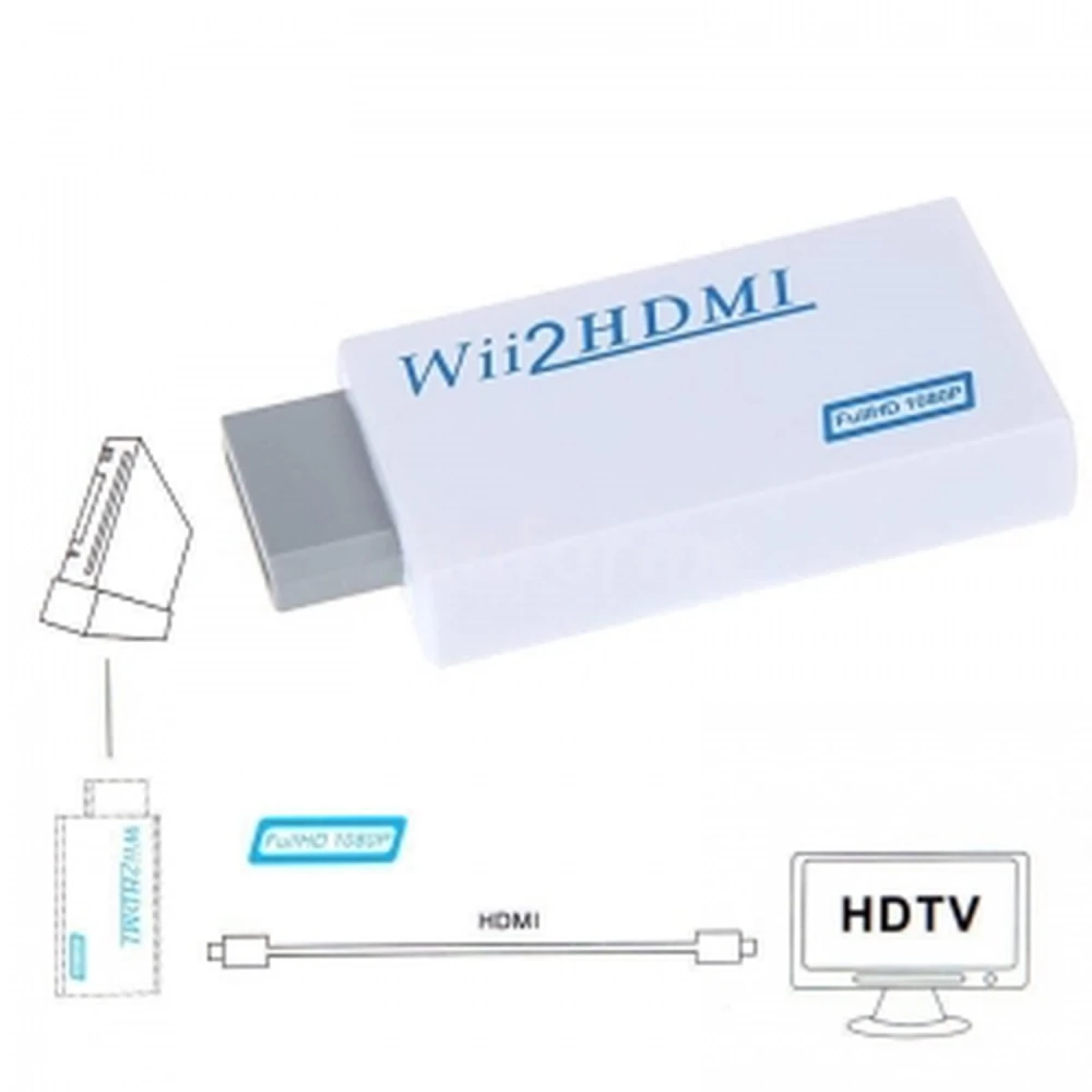 Nintendo Wii Wii2HDMI HDMI-adapter - 1080p ja 720p konverter Satkit