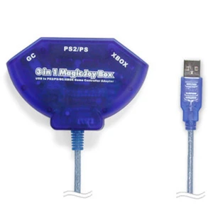 PS2, Xbox ja GameCube kontrolleri adapter PC USB 3in1 Magic Joy Box