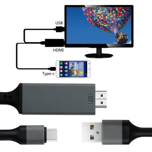 USB-C HDMI adapter konverter HDTV 4K ühilduv