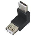 USB A isane USB A emane 90° adapter kompaktseks ühenduseks