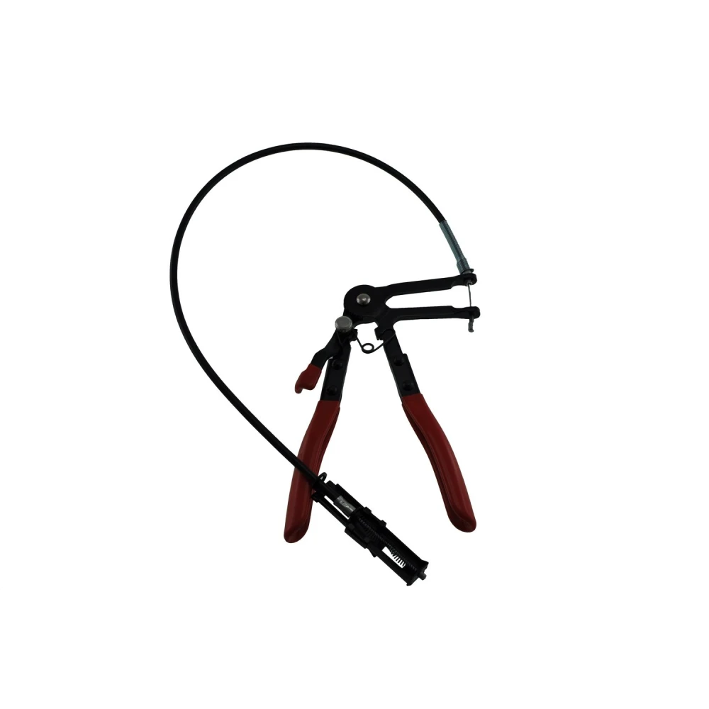 Detalle de alicates con cable para abrazaderas de manguitos coche 630mm