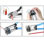 Krimpimistangid 6-50mm² libisemisvastaste käepidemete ja reguleeritava pöördega