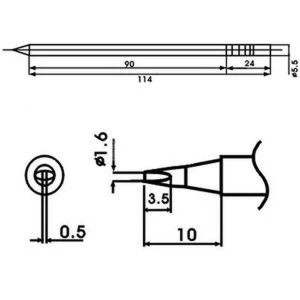 Aoyue LF-16D jootekolvi otsik koos takistiga - originaalvaruosa