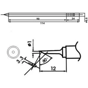 Aoyue LF-1C jootekolvi otsik koos takistiga jootmisjaamadele