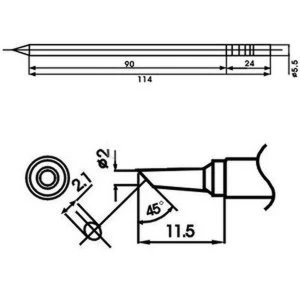 Aoyue LF-2BC jootekolvi otsik koos takistiga professionaalseks jootmiseks