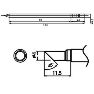 Aoyue LF-4C jootekolvi otsik koos takistiga jootmisjaamadele