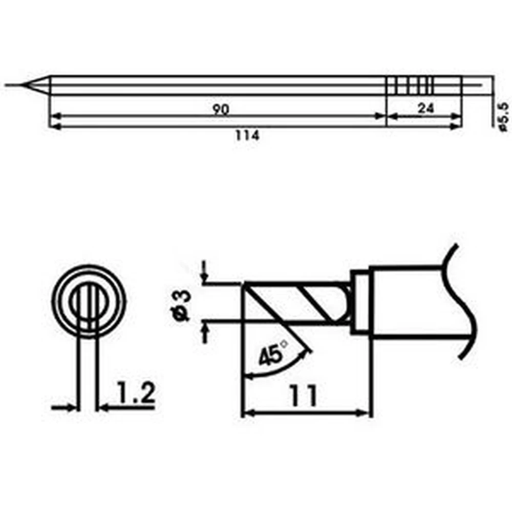 Aoyue LF-KU jootekolvi otsik koos takistiga jootmisjaamadele
