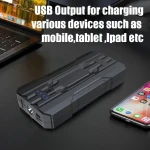 Auto aku käivitusabi 8000mAh Jumpstarter S301 kompaktne ja turvaline LED SOS-taskulambiga