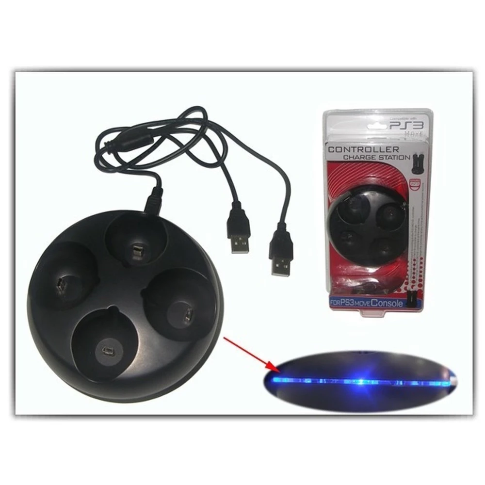 PS3 Move 4-kontrolleri laadimisalus - samaaegne laadimine