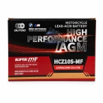 Mootorratta aku AGM 12V 9Ah OUTDO HCZ10S-MF - Sobib Yuasa YTZ10S(-BS) / GTZ10S / ETZ10S