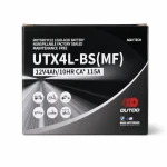 Mootorratta Aku AGM 12V 4Ah OUTDO UTX4L-BS(MF) - Sobib Yuasa YTX4L-BS / GTX4L-BS / ETX4L-BS