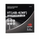 Mootorratta aku AGM 12V 12Ah OUTDO YT14B-4(MF) - Sobib Yuasa YT14B-BS / GT14B-BS / GT14B-4 / ETZ14B-BS / ET14B-4