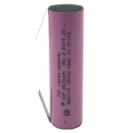 Kvaliteetne laetav 18650 aku 2600mAh 3,7V jootmislapiga