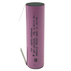 Kvaliteetne laetav 18650 aku 2600mAh 3,7V jootmislapiga
