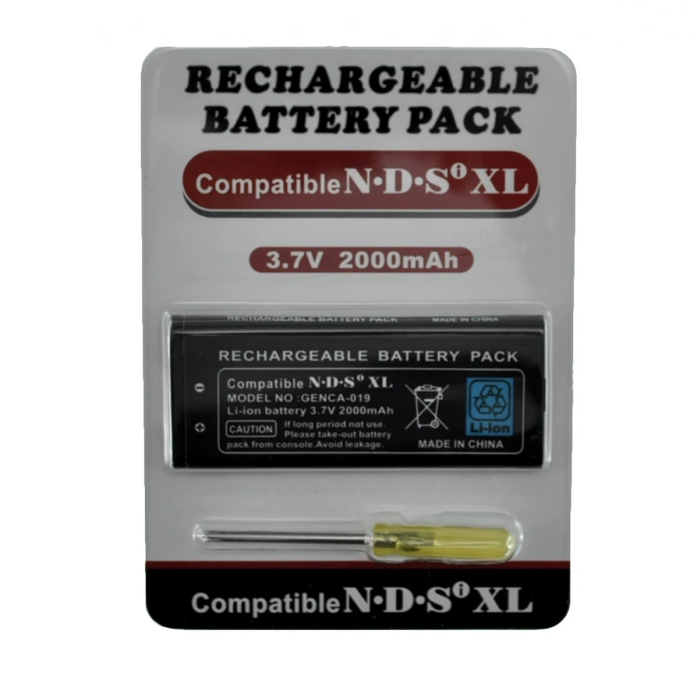 NDSI XL taaslaetav liitiumioonaku 3,7V 2000mAh Nintendo DSi XL-ile