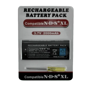 NDSI XL taaslaetav liitiumioonaku 3,7V 2000mAh Nintendo DSi XL-ile