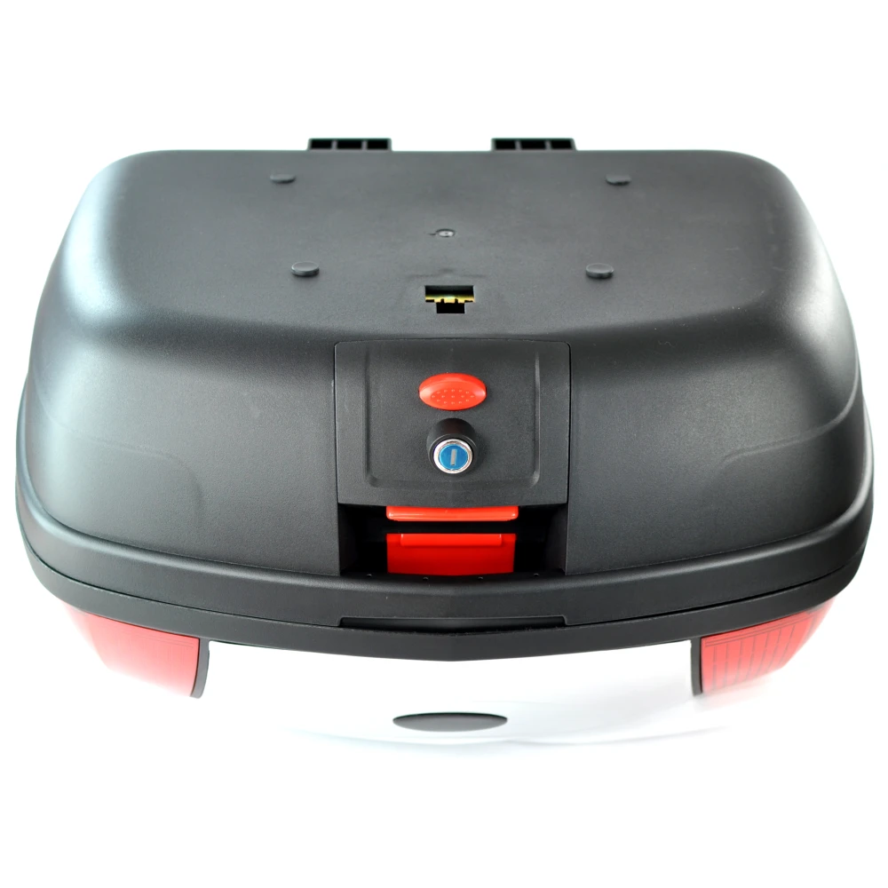 Mootorratta topcase 46 liitrit universaalne hõbedane - XXL kohver lukuga