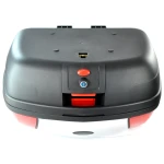 Mootorratta topcase 46 liitrit universaalne hõbedane - XXL kohver lukuga