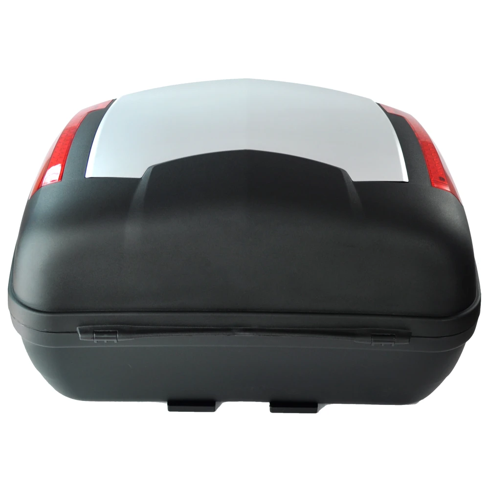 Mootorratta topcase 46 liitrit universaalne hõbedane - XXL kohver lukuga