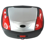 Mootorratta topcase 46 liitrit universaalne hõbedane - XXL kohver lukuga