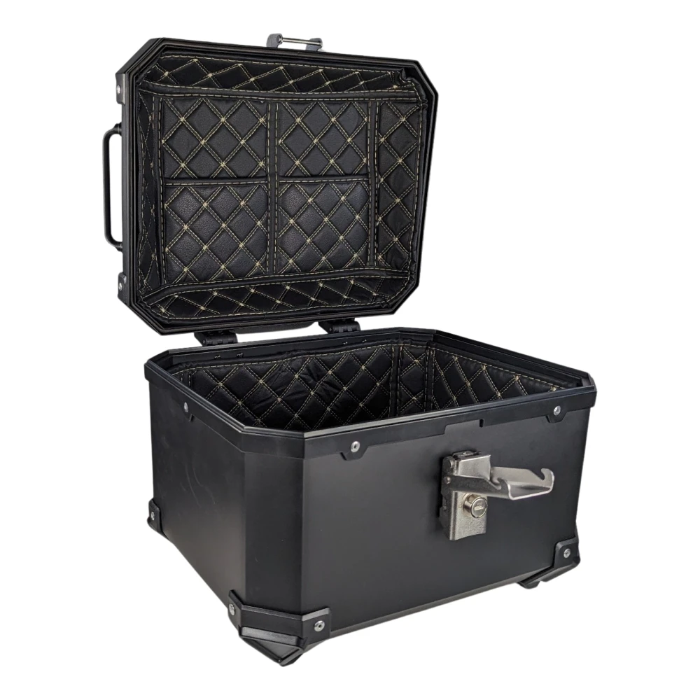 Universaalne 36L mootorratta topcase nimmetoega ja kandiline ABS-kohver