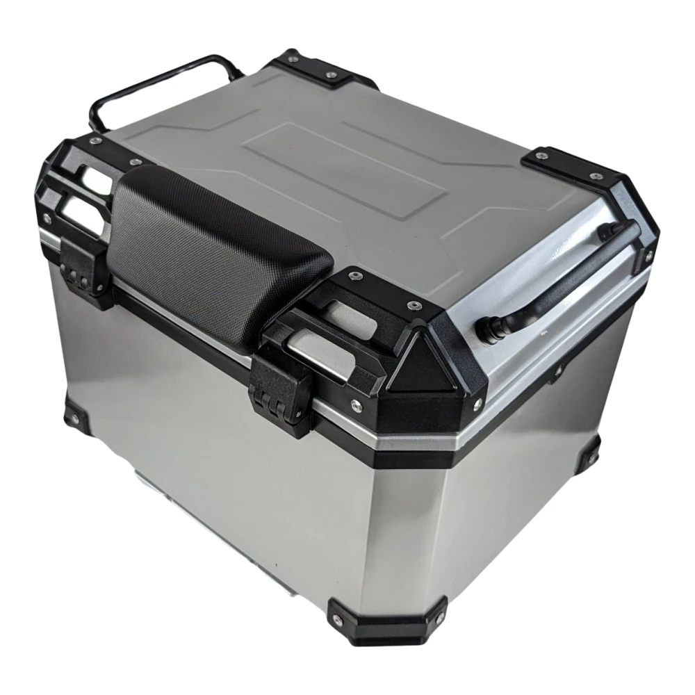 Universaalne mootorratta topcase 45L hõbedane - kandekast 1 kiivrile