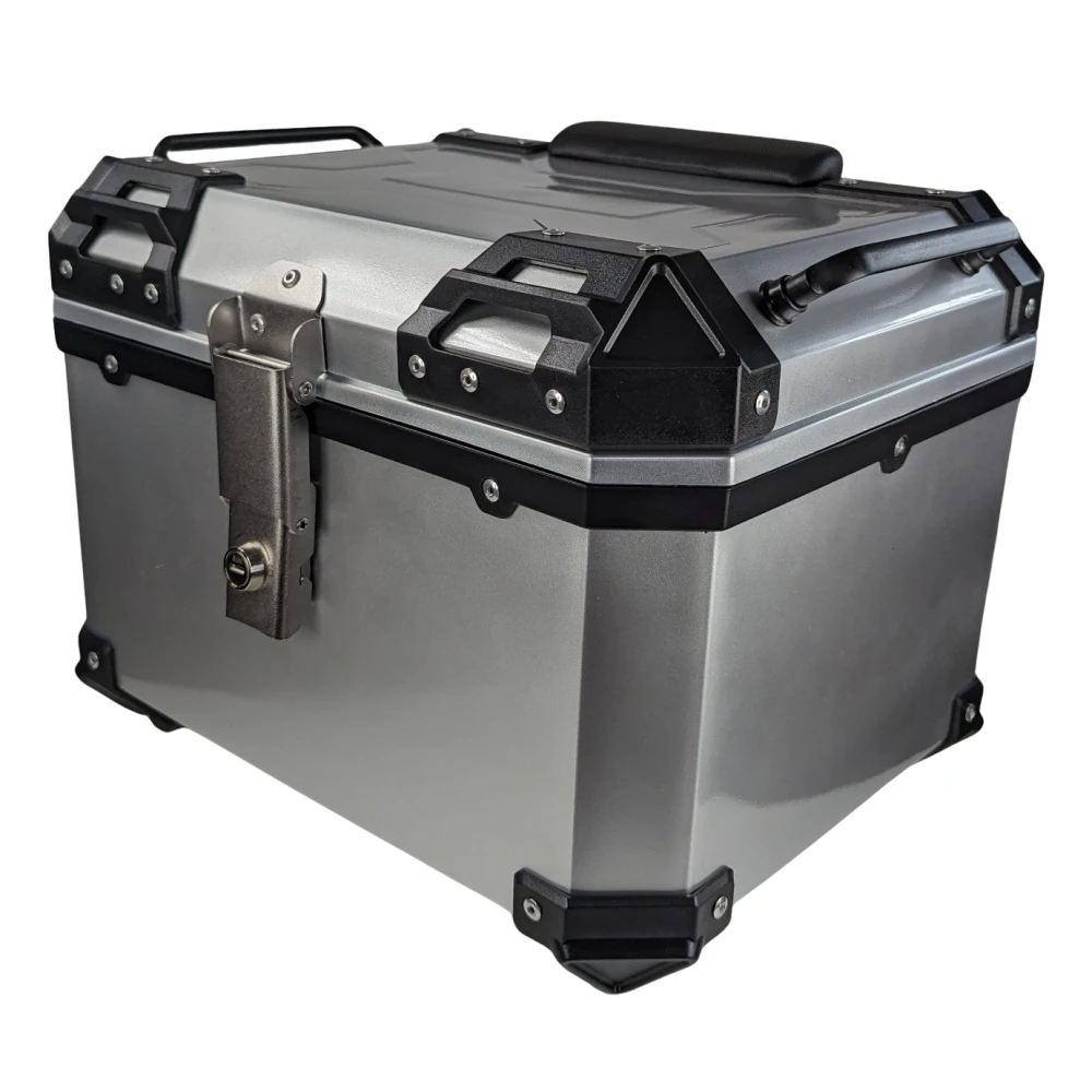 Universaalne mootorratta topcase 45L hõbedane - kandekast 1 kiivrile