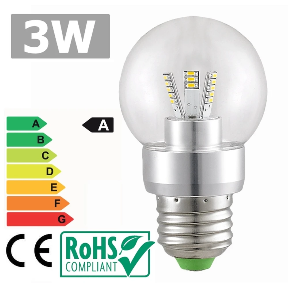 LED-pirn E27 3W 6500K 360° valge ere valgus