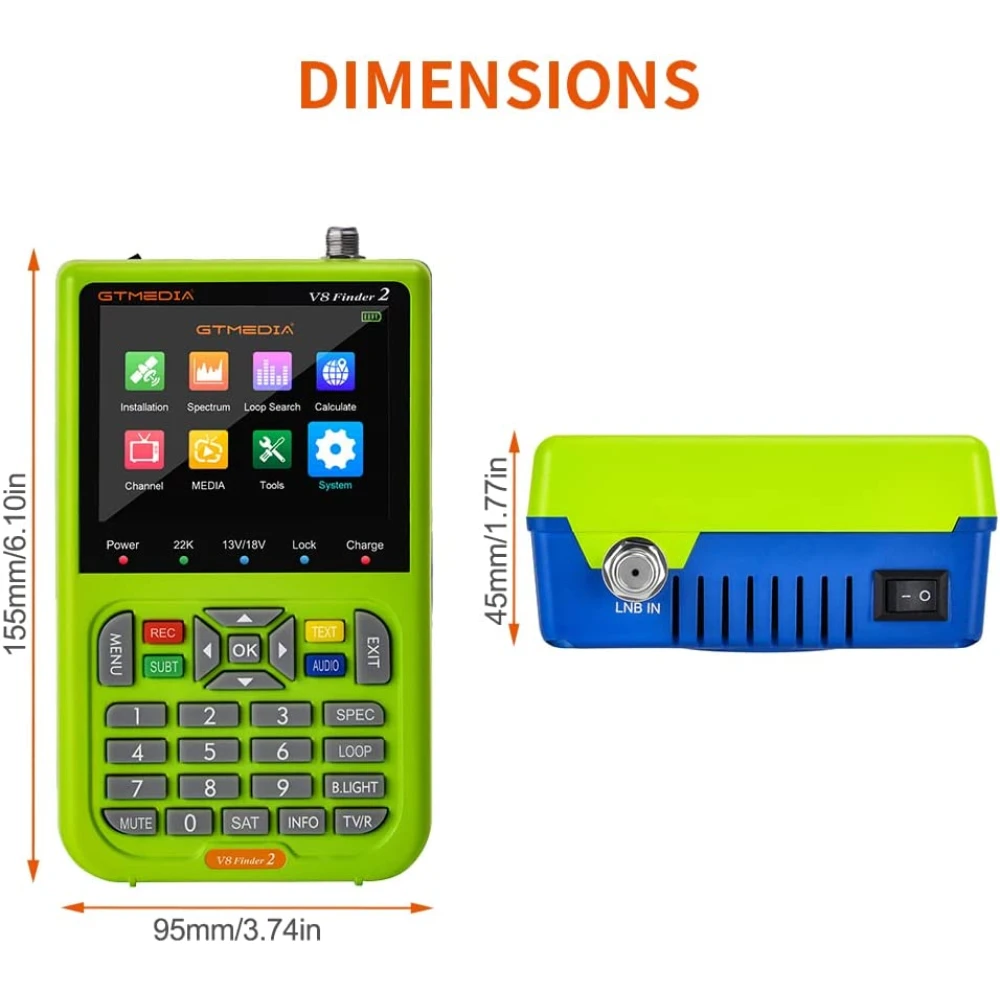 Freesat V8 Finder satelliidiotsija HD DVB-S/S2