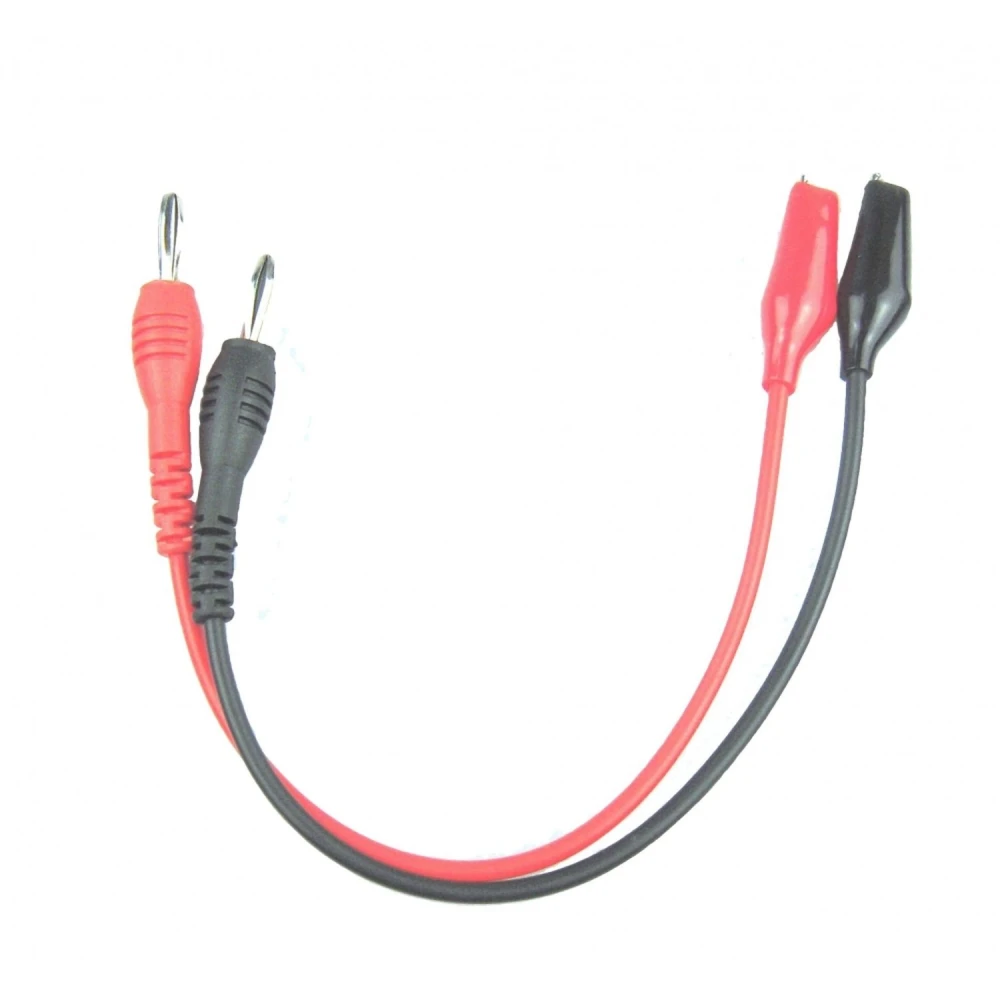 Amass banaanpistikud krokodillklambritega kaabel - 1 m testkaabel