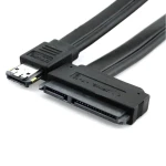 eSATA–SATA 22-pin kaabel eSATA+USB combo 22-kontaktilise pistikuga