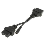 OBD1–OBD2 kaabel Mitsubishi ja Hyundai jaoks – 12Pin 16Pin adapter