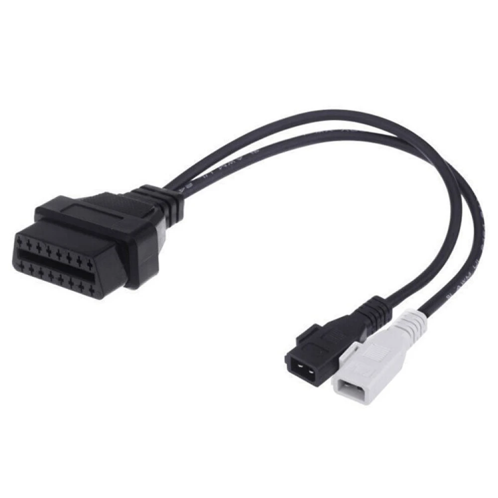OBD2 2x2–16 pin kaabel VW Audi Seat Skoda VAG adapter