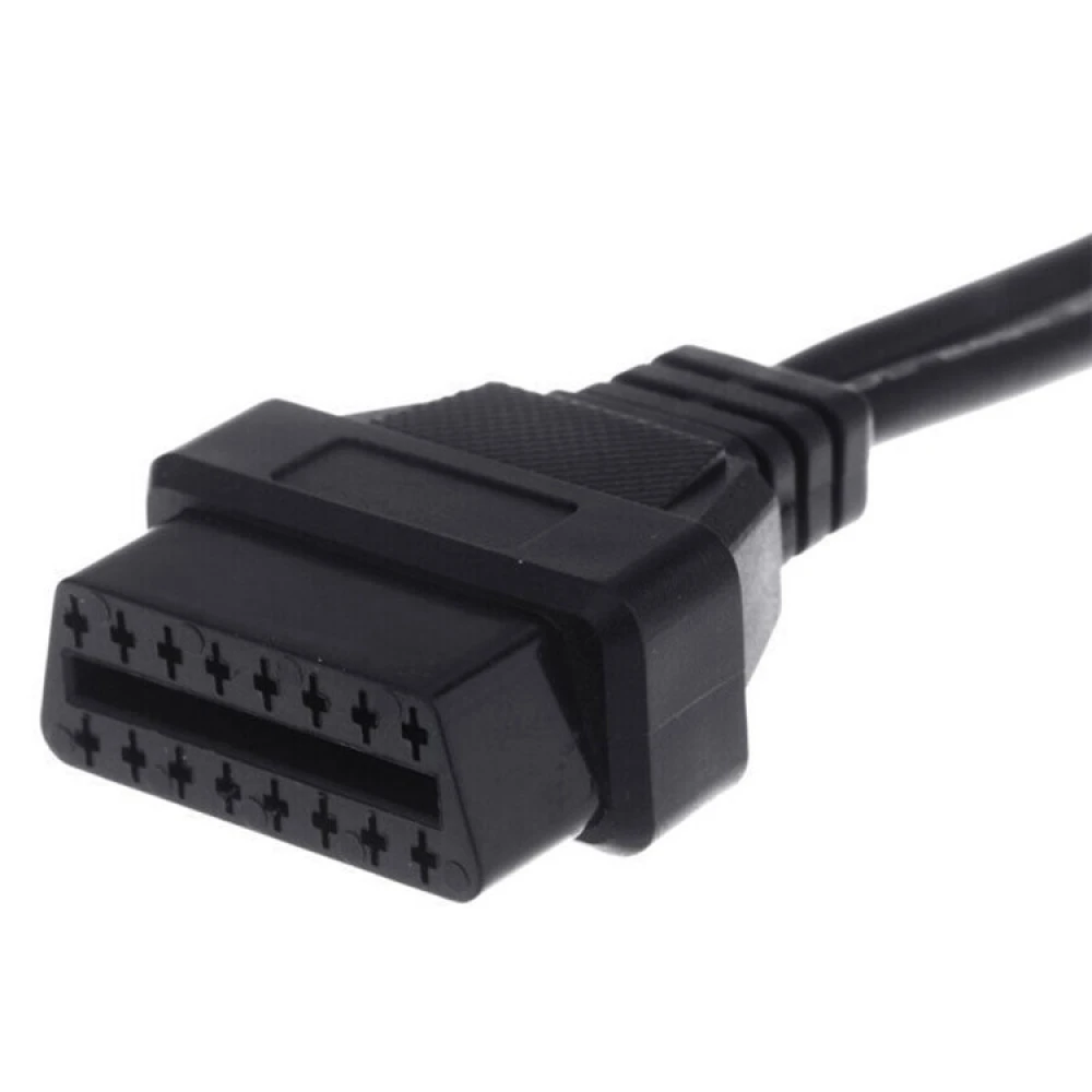 Conector 2x2 Pin y 16 Pin OBDII para diagnóstico en coches VW Audi Seat Skoda