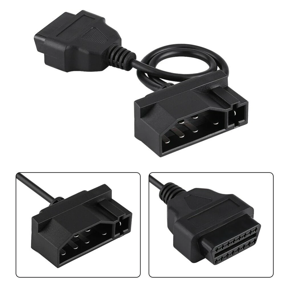 Conector de 7 pines y conector OBDII de 16 pines del cable adaptador Ford