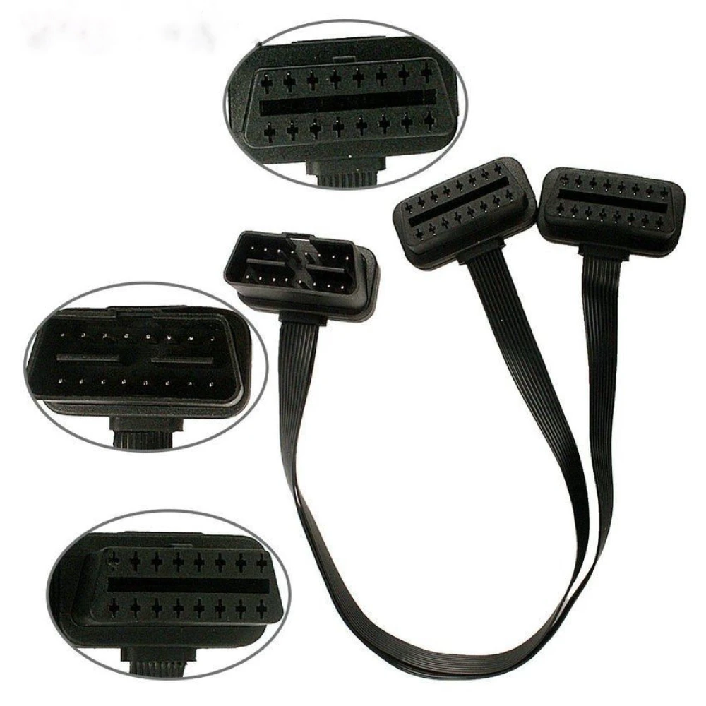 OBD2 jaoturkaabel 16 pinni pikendusadapter autodiagnostikaks