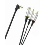 PSP 2000 Slim S-Video kaabel 24K kuldsete pistikutega telerile