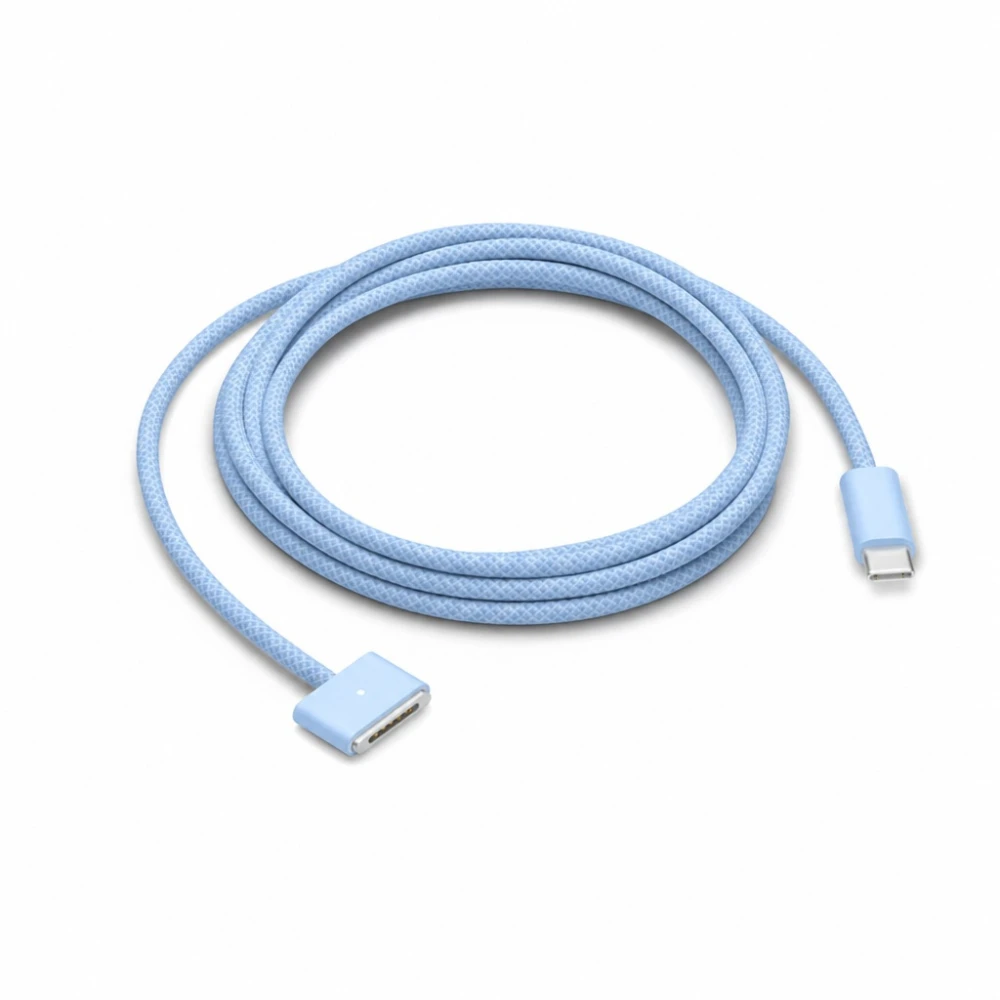 USB-C – MagSafe 3 140W kaabel MacBook Pro ja Air jaoks – 2 m punutud, Taevassinine