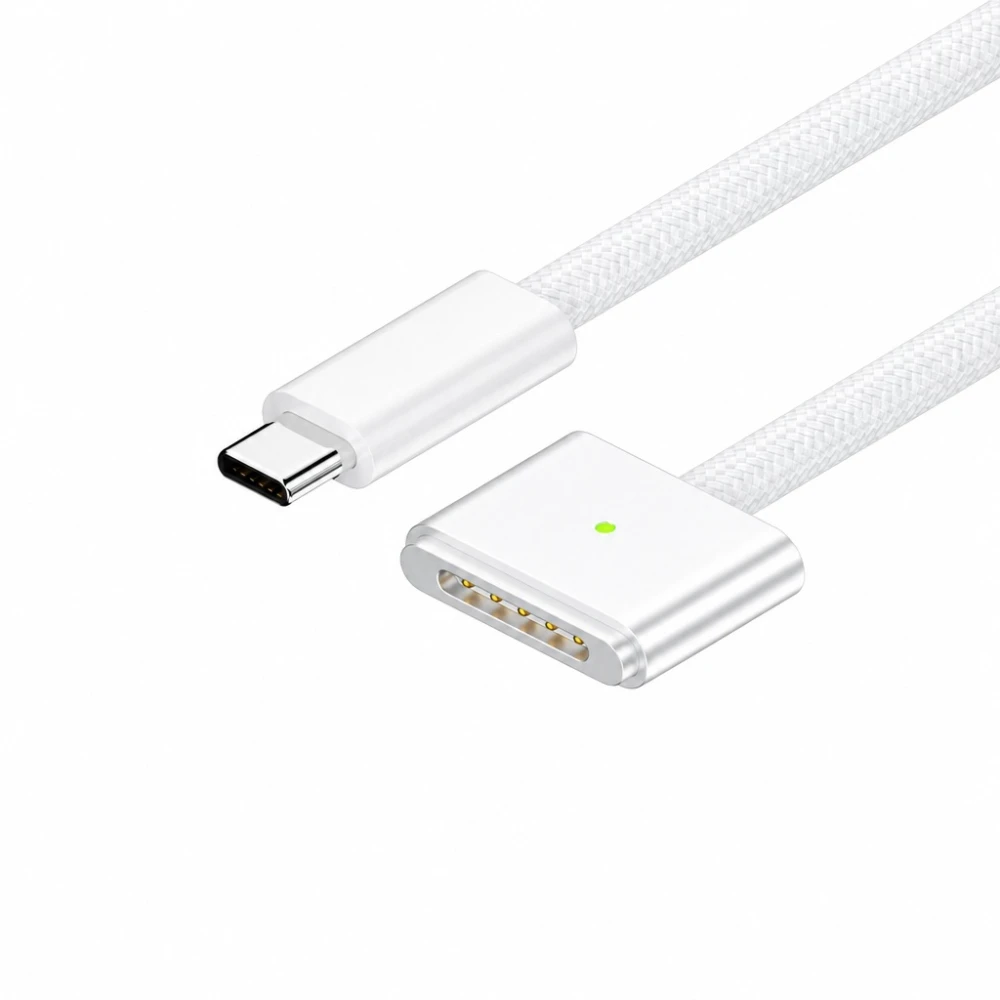 USB-C – MagSafe 3 140W kaabel MacBook Pro ja Air jaoks – 2 m punutud, Valge