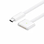 USB-C – MagSafe 3 140W kaabel MacBook Pro ja Air jaoks – 2 m punutud, Valge