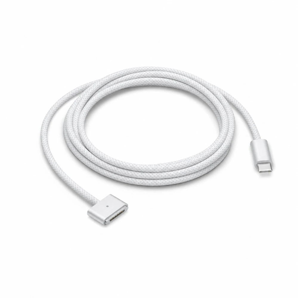 USB-C – MagSafe 3 140W kaabel MacBook Pro ja Air jaoks – 2 m punutud, Valge