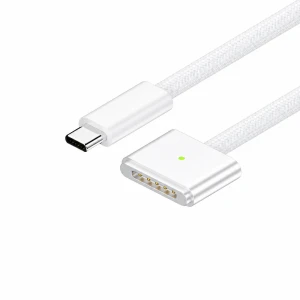 USB-C – MagSafe 3 140W kaabel MacBook Pro ja Air jaoks – 2 m punutud, Valge