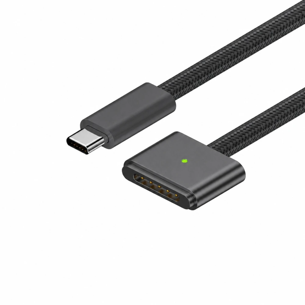 USB-C – MagSafe 3 140W kaabel MacBook Pro ja Air jaoks – 2 m punutud, Kosmosehall