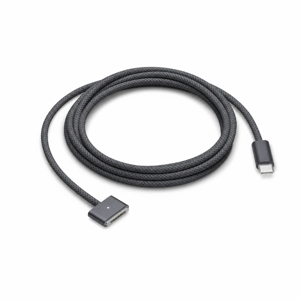 USB-C – MagSafe 3 140W kaabel MacBook Pro ja Air jaoks – 2 m punutud, Kosmosehall