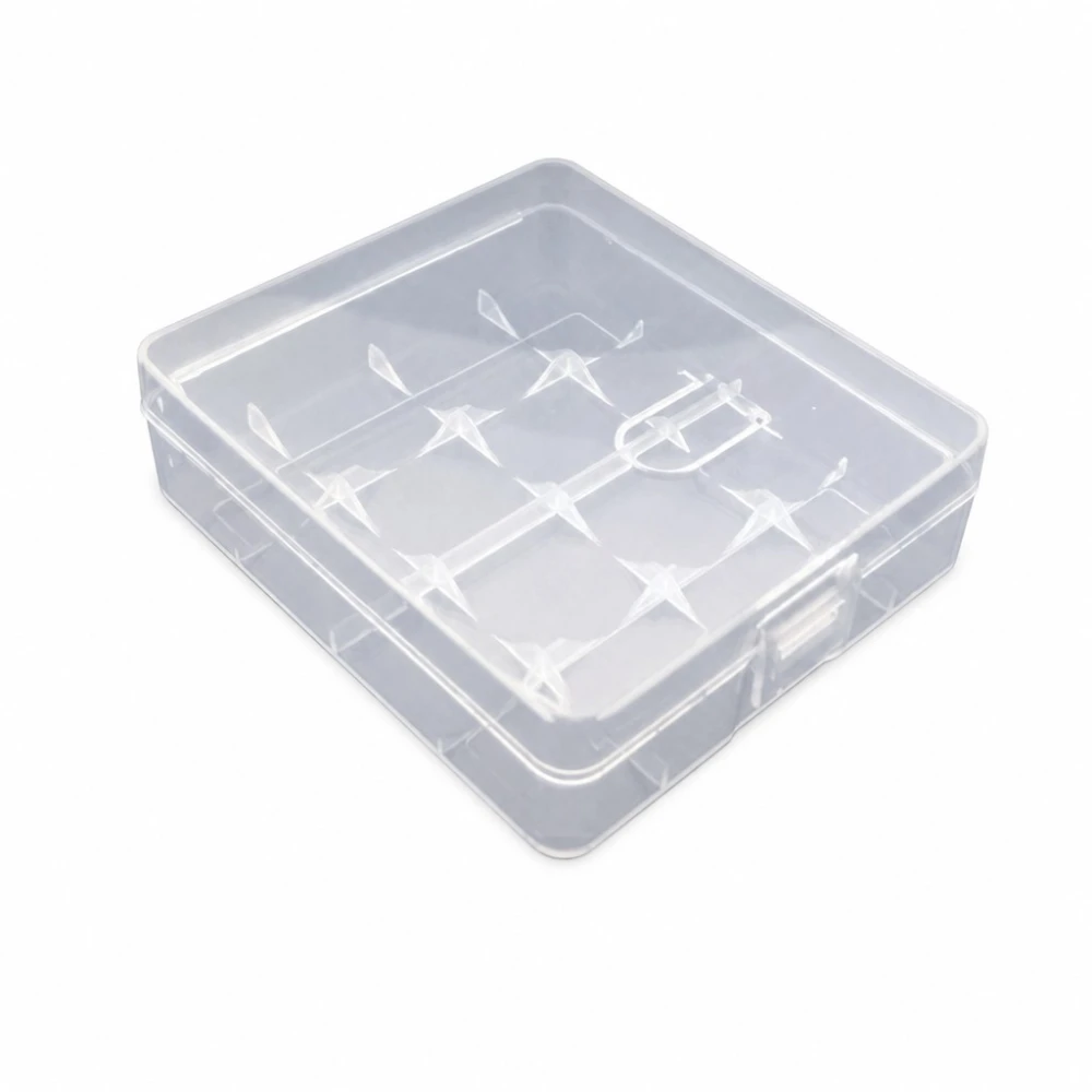 Akuhoidiku Karp 4× 18650 Läbipaistev Plastik Hoiustamine Kaitse