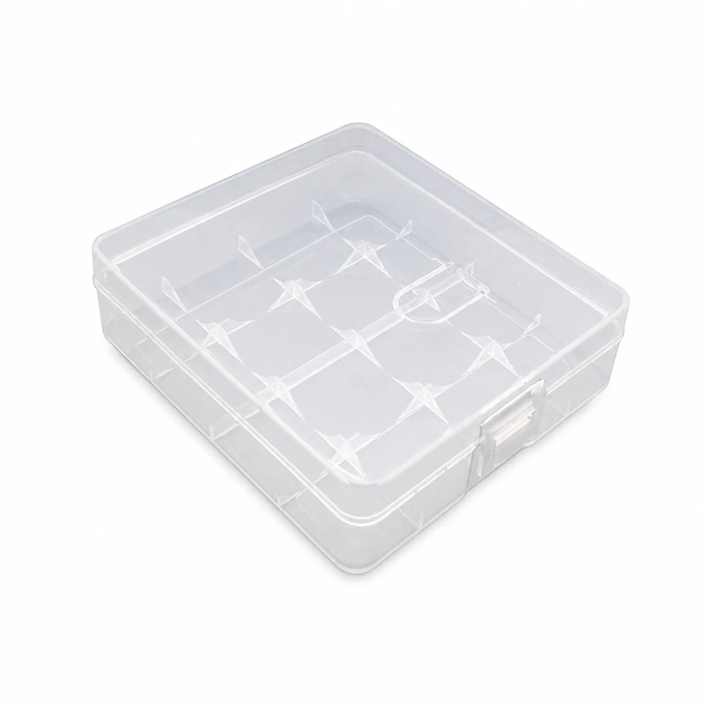 Akuhoidiku Karp 4× 18650 Läbipaistev Plastik Hoiustamine Kaitse