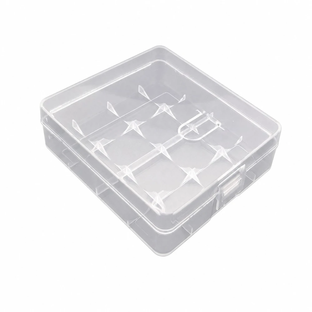 Akuhoidiku Karp 4× 18650 Läbipaistev Plastik Hoiustamine Kaitse