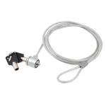 Kensingtoni lukk võtmega sülearvutile ja LCD-ekraanile